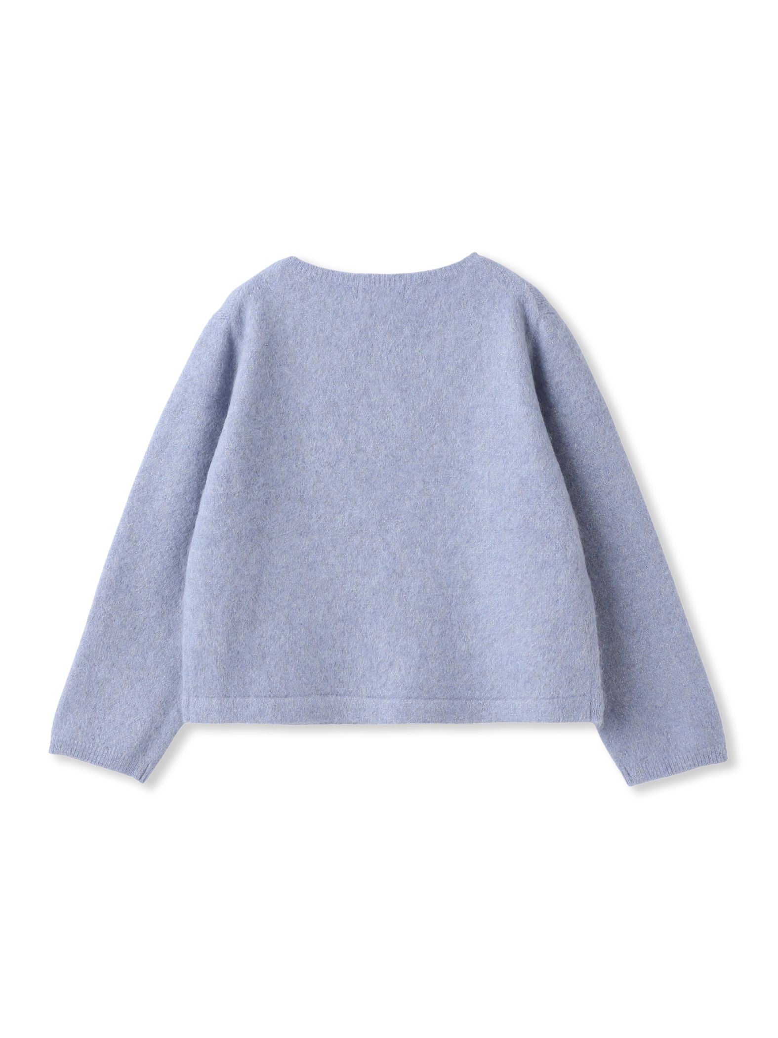 シャギーラメニットプルオーバー