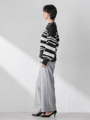 両面起毛ワイドパンツ