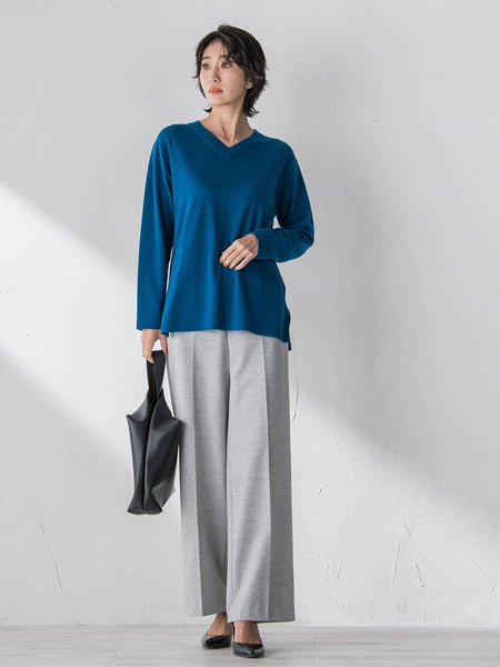 両面起毛ワイドパンツ