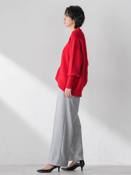 両面起毛ワイドパンツ