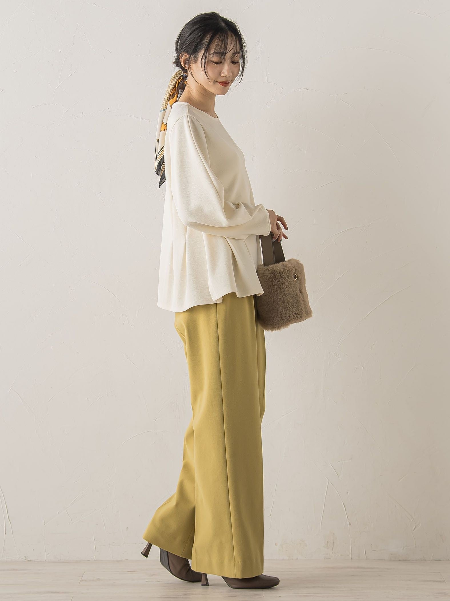 両面起毛ストレッチパンツ≪洗濯機で洗える≫