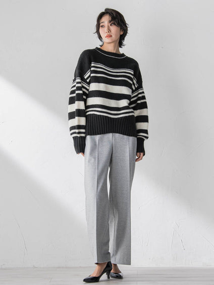 両面起毛ワイドパンツ