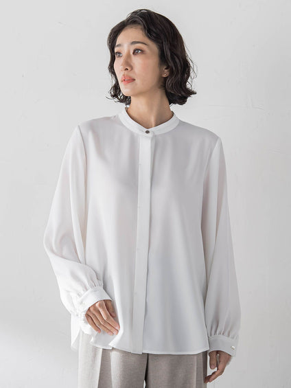 【大きいサイズ】ジオメトリック柄ブラウス