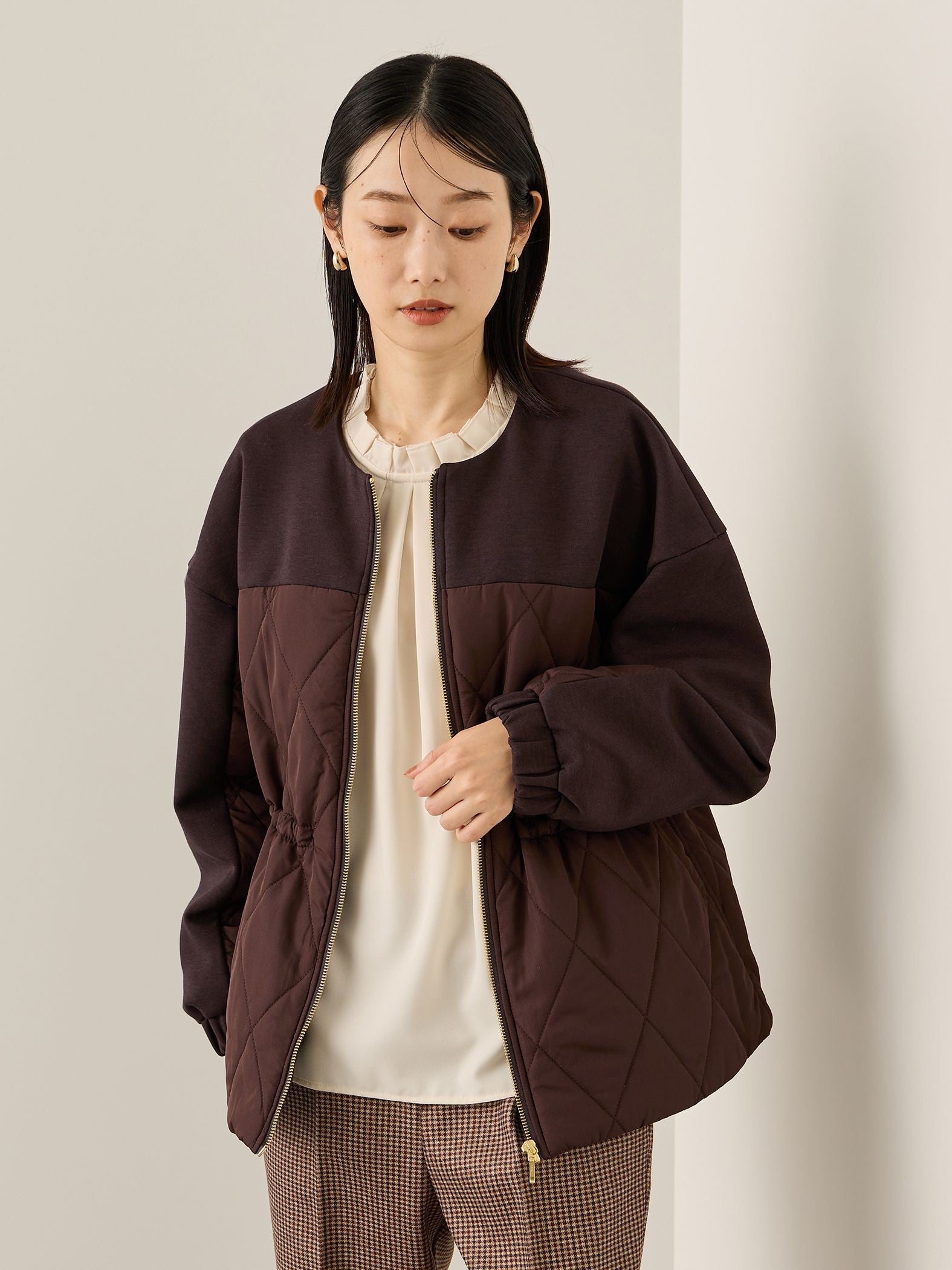 ダイヤキルティングダンボールブルゾン