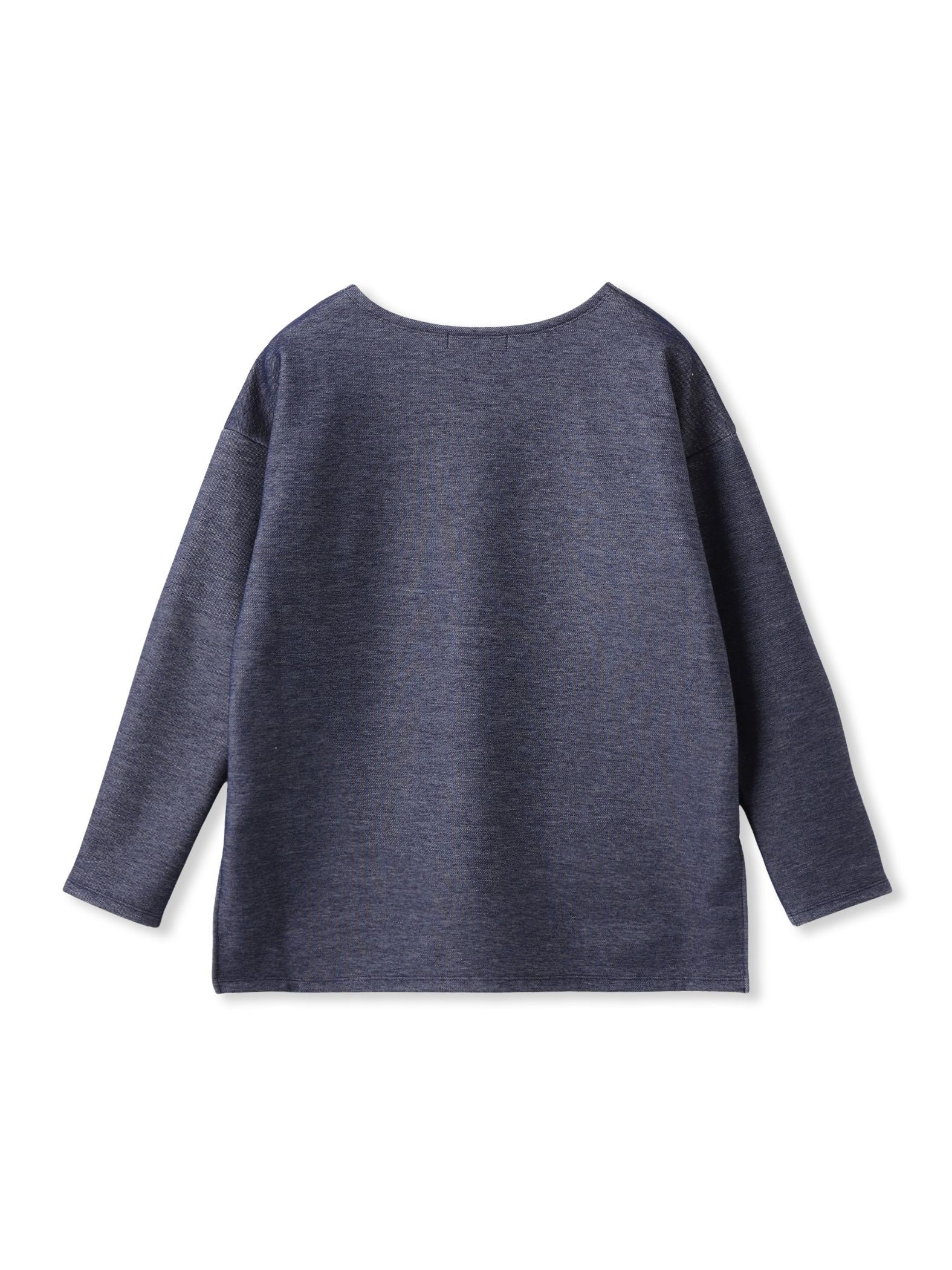 【WEB限定】裏毛布クルーネックプルオーバー≪毛玉防止・ストレッチ≫