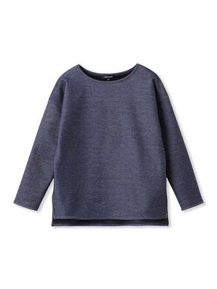 【WEB限定】裏毛布クルーネックプルオーバー≪毛玉防止・ストレッチ≫