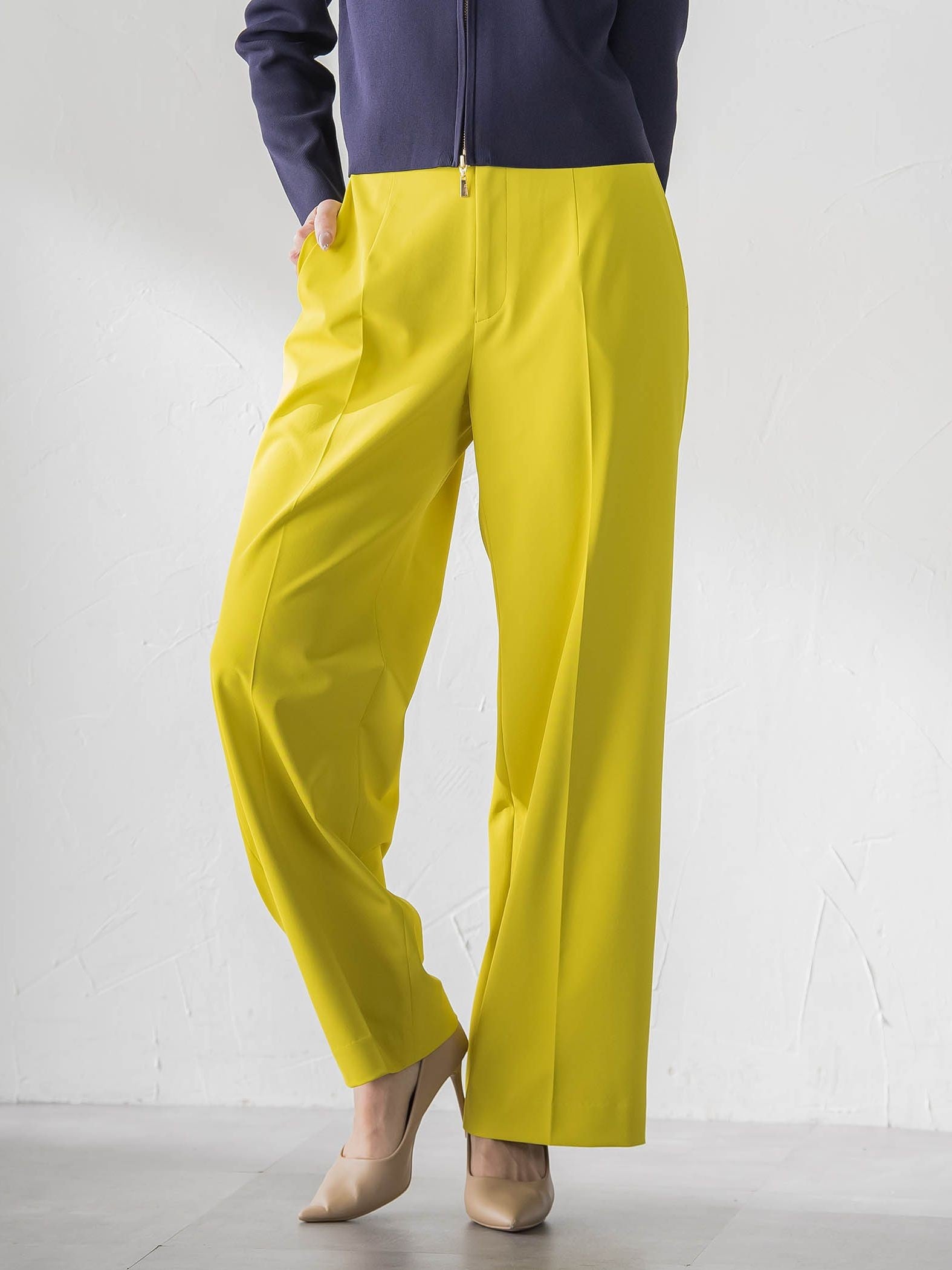 美シルエットワイドパンツ