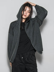 【WEB限定】フードジップダンボールパーカー≪手洗い可能≫