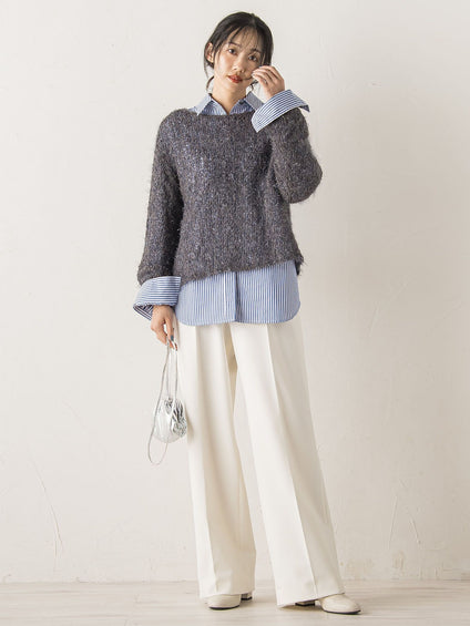 ボリュームスリーブシャツ≪洗濯機で洗える≫