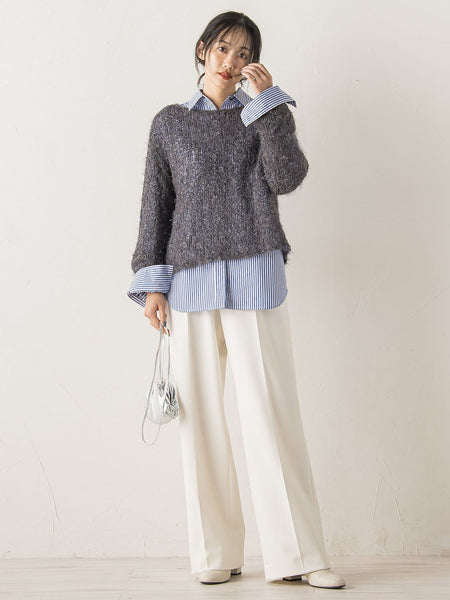 ボリュームスリーブシャツ≪洗濯機で洗える≫