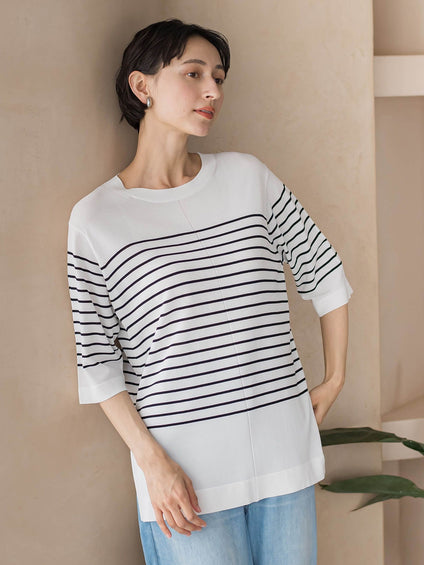 ボーダーTシャツニット