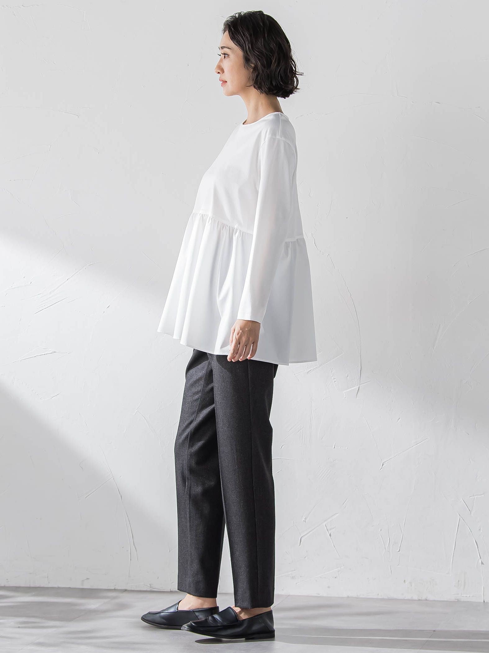 【大きいサイズ】ペプラムカットソー