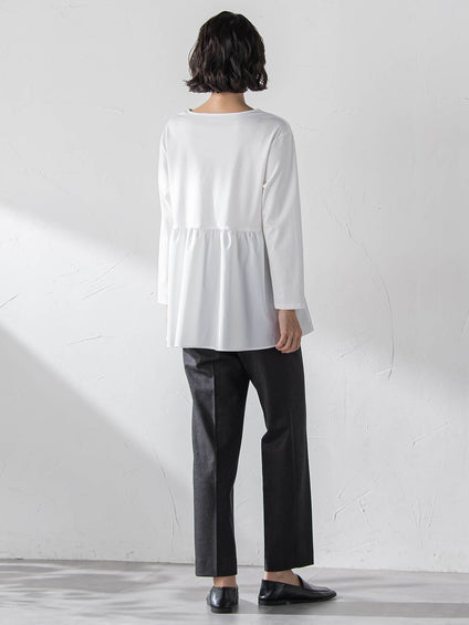 【大きいサイズ】ペプラムカットソー