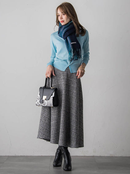 チェックマフラー