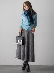 チェックマフラー