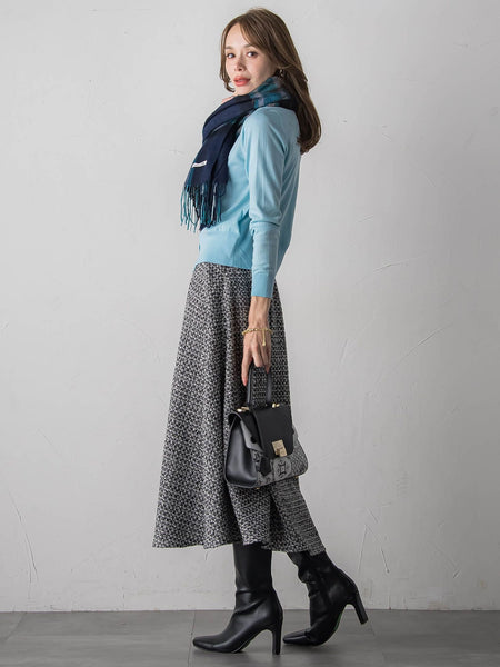 チェックマフラー