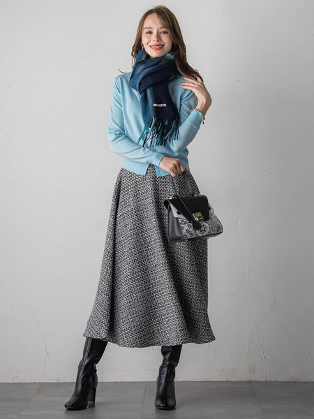 チェックマフラー