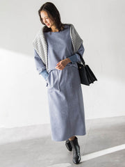 【WEB限定】フェイクスエードナロースカート≪セットアップ対応/洗える≫