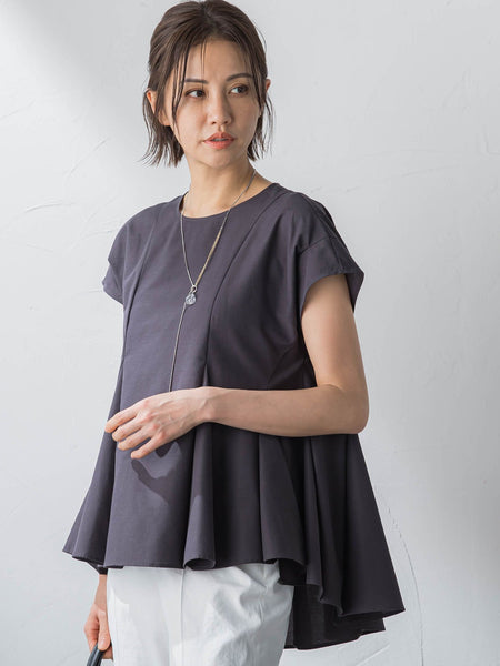 一部店舗＆WEB限定】ライトタンブラーペプラムブラウス≪洗濯機で 