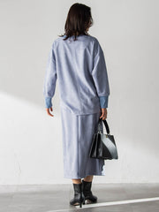 【WEB限定】フェイクスエードナロースカート≪セットアップ対応/洗える≫