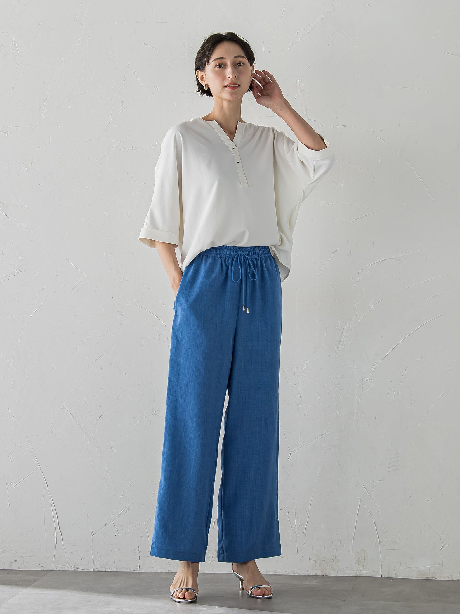 【WEB限定】ブラウス×パンツ 2点セット