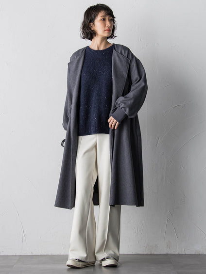 モヘヤスパンコールニット