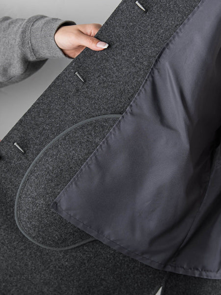 <極>”軽さと贅沢なぬくもり”スタンドカラーリバーコート