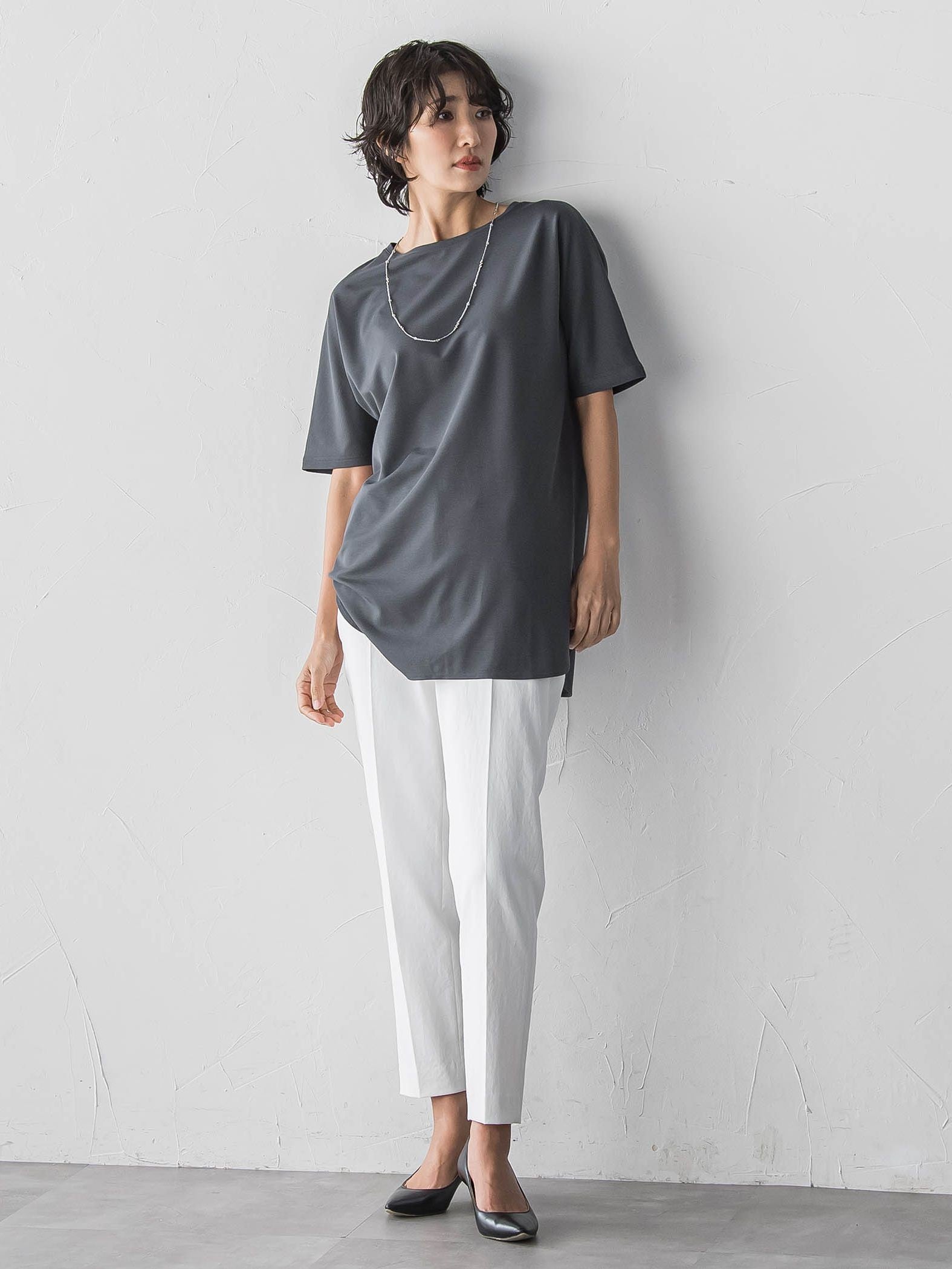 【WEB限定/大きいサイズ】”細身パンツも怖くない”Tシャツチュニック