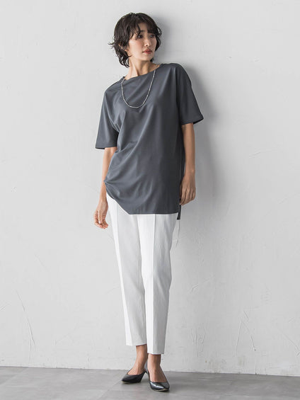 【WEB限定/大きいサイズ】”細身パンツも怖くない”Tシャツチュニック