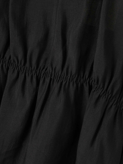 【WEB限定】シルキーシャーリングブラウス≪手洗い可能≫
