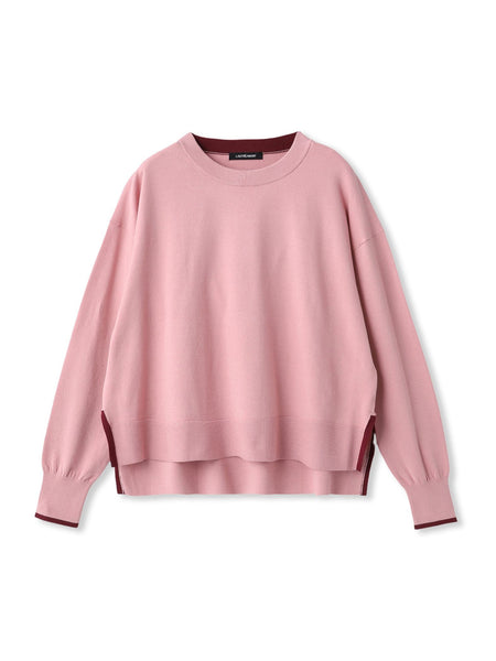 【WEB限定】カラー配色ニット≪洗える≫