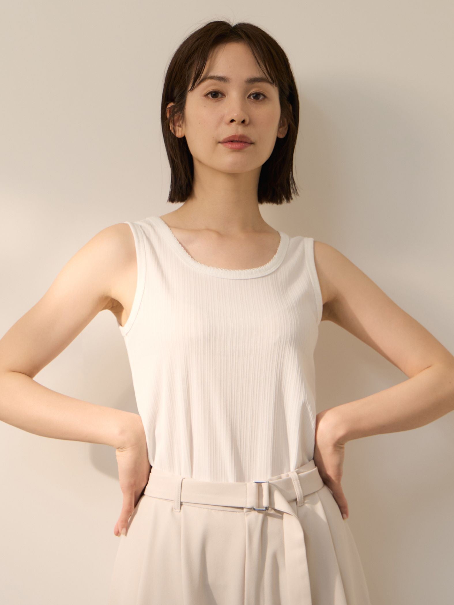 ランテレストレッチN/Sカットソー