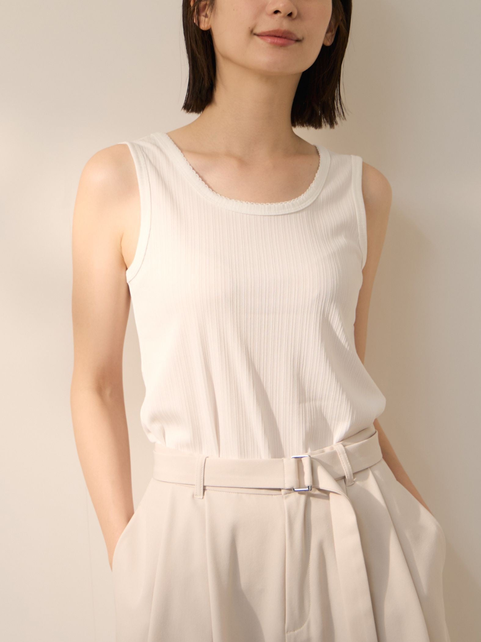 ランテレストレッチN/Sカットソー