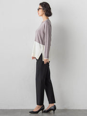 【大きいサイズ】ファインウールVネックニット