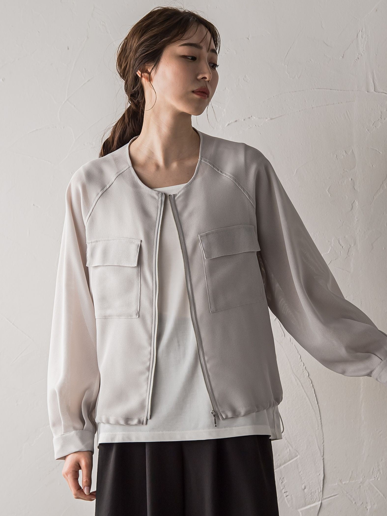 【WEB限定】メッシュブルゾン