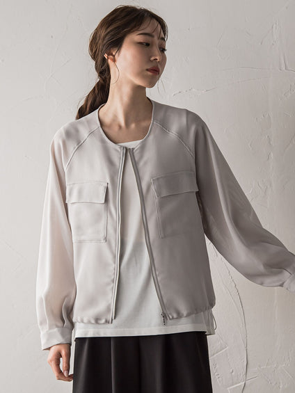 【WEB限定】メッシュブルゾン