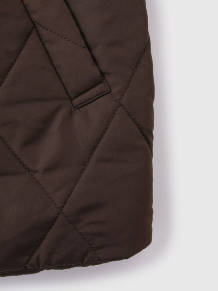 キルトダンボールコクーンスリーブブルゾン