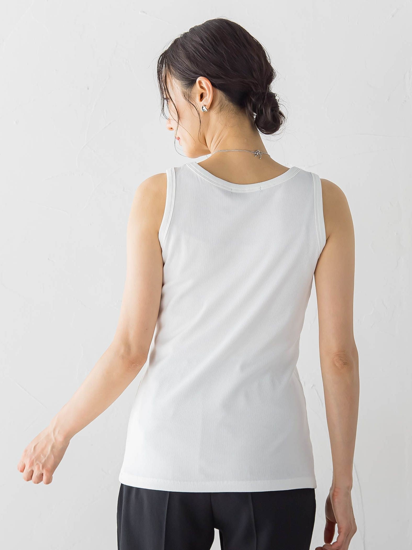 【WEB限定】【skinea】≪着るスキンケア≫スキネアリブタンクトップ