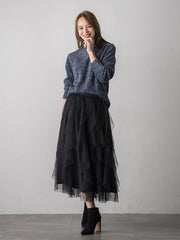 ラメシャギーニット