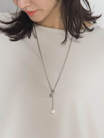 チェリーパールYジネックレス