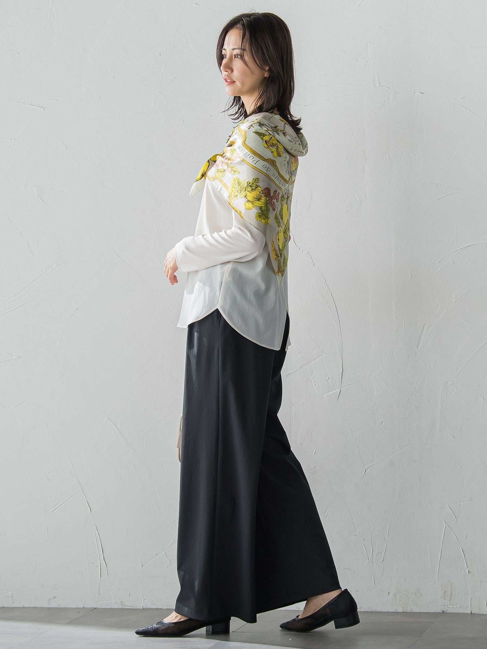 【WEB限定】Active Beautyワイドパンツ≪洗濯機で洗える≫