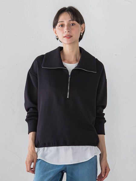 【WEB限定】裏起毛ジッププルオーバー
