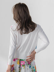 ビッグフラワーブーケカーディガン