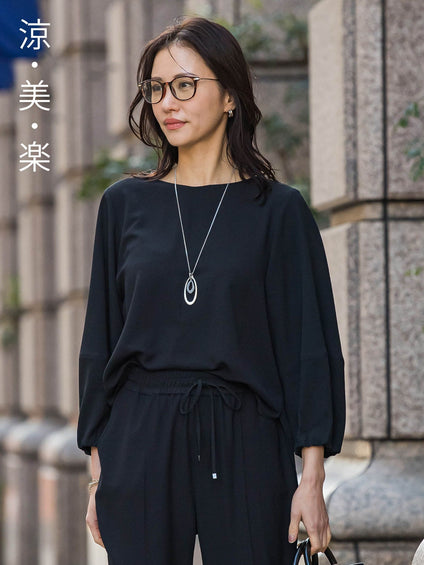 ≪シリーズ累計2万枚突破！≫【涼・美・楽】デザインスリーブブラウス