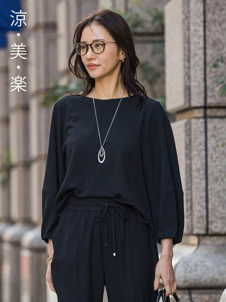 ≪シリーズ累計2万枚突破！≫【涼・美・楽】デザインスリーブブラウス