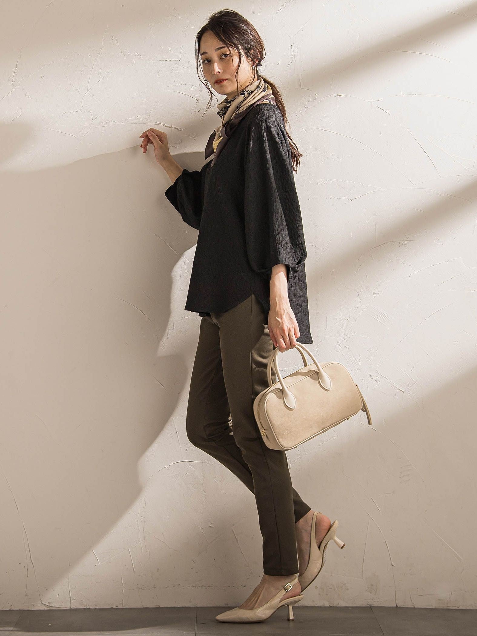 【WEB限定】裏起毛発熱レギンスパンツ≪ストレッチ/洗える≫