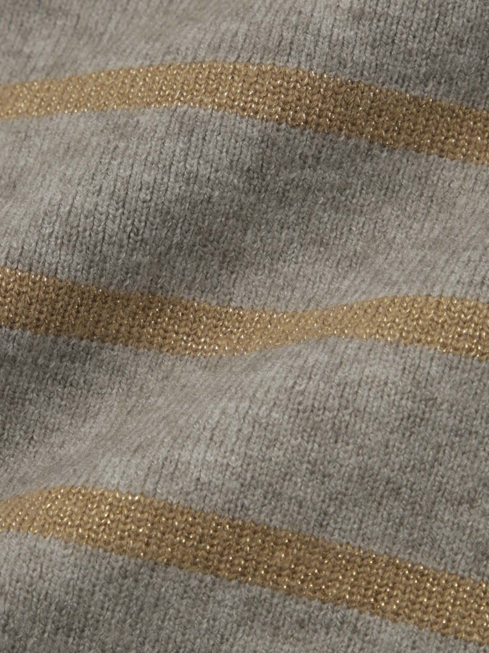 ラメボーダーウォッシャブルコクーンニット≪洗濯機で洗える≫