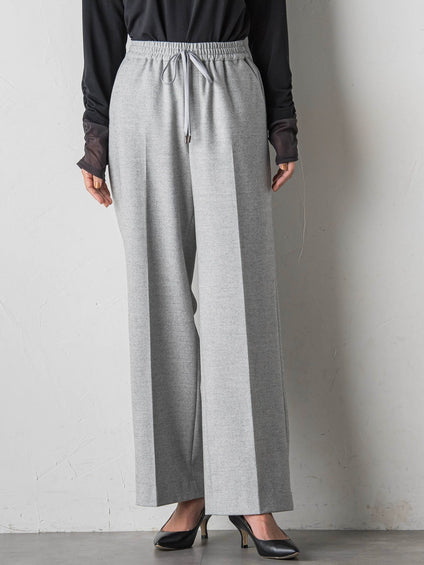 両面起毛ワイドパンツ