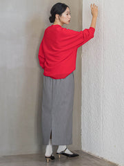 裏起毛タイトスカート≪手洗い可能≫