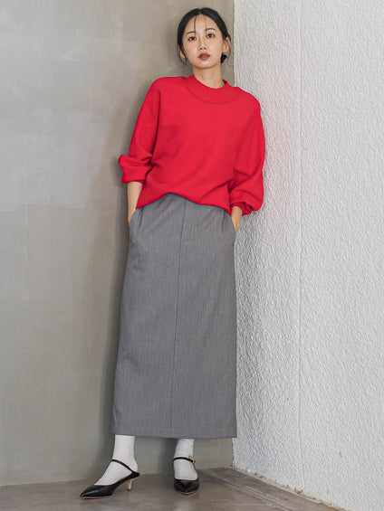 裏起毛タイトスカート≪手洗い可能≫